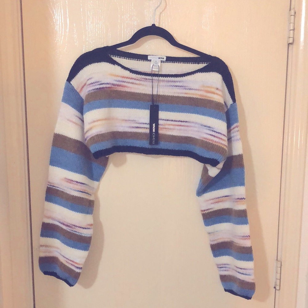 Women crop top sweater